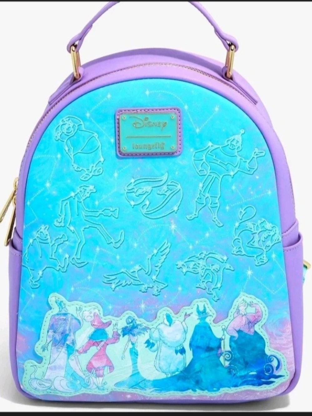 Loungefly Disney Villains Constellation Mini Backpack BoxLunch Exclusive NWOT